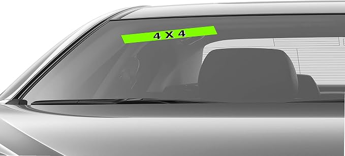 Ez-line Vinyl Windshield Stickers 3 Dozen 15 Inch Chartreuse Slogan Dealership - Image 5