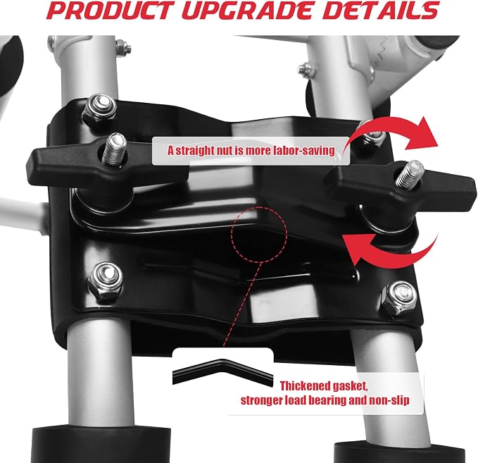 FORWODE Kayak Roof Rack, 2 in 1 Aluminum 1 Pair J-Bar Roof Rack, Folding - Image 5