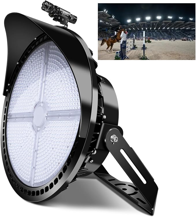 Stadium Lights Outdoor LED, 600W Heavy-Duty Sport Court Floodlight Super Bright by TOMOURD