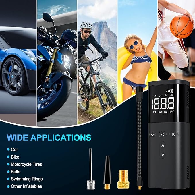 Tire Inflator Portable Air Compressor, Air Pump - Image 3