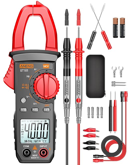 ANENG Digital Clamp Meter Multimeter Tester 4000 Counts by COMPREHENSIVEINNOVATION
