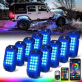 Xprite Bluetooth RGB LED Rock Lights Kit, Motorcycles, Boats by XPRITE