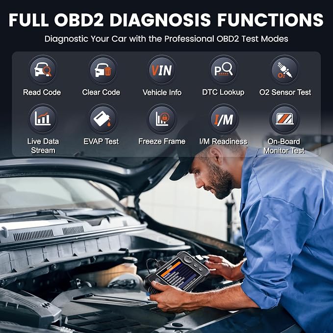 ANCEL FX2000-US OBD2 Scanner Diagnostic Tool, ABS SRS Transmission Airbag Car - Image 6