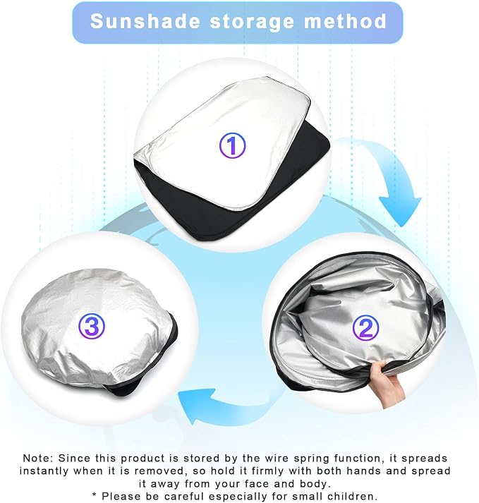 SXCY Sunshade for 2019-2024 Ram 1500 Windshield Sunshade - Image 7