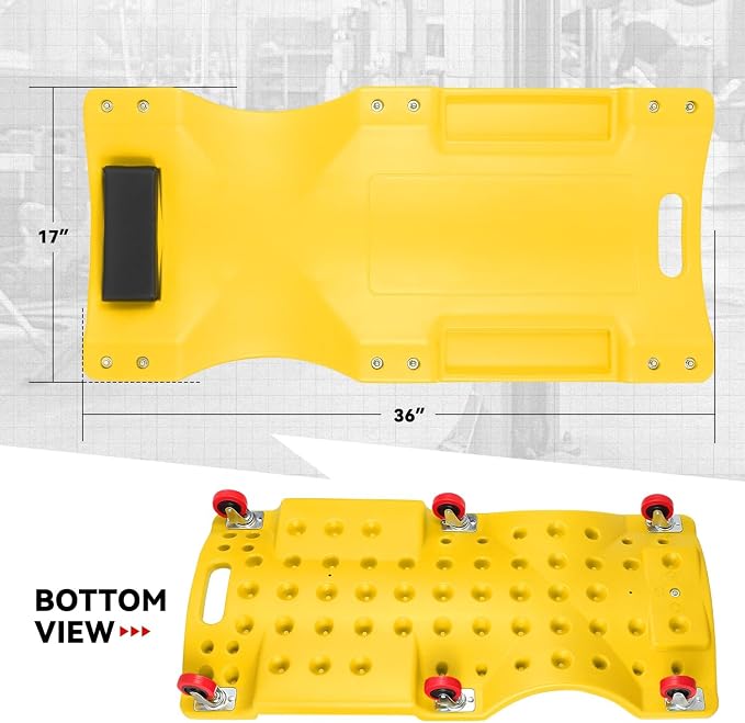 Auto Dynasty 36 Inches Mechanic Creeper, Automotive Garage Repair Low Profile - Image 7