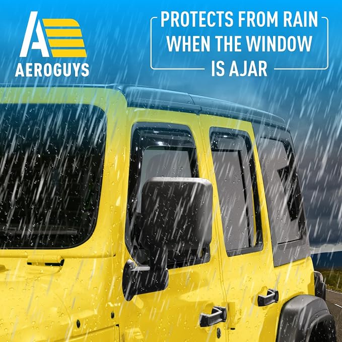 Extra Durable Window Deflectors in-Channel Window Visors Rain Guards Fit - Image 2