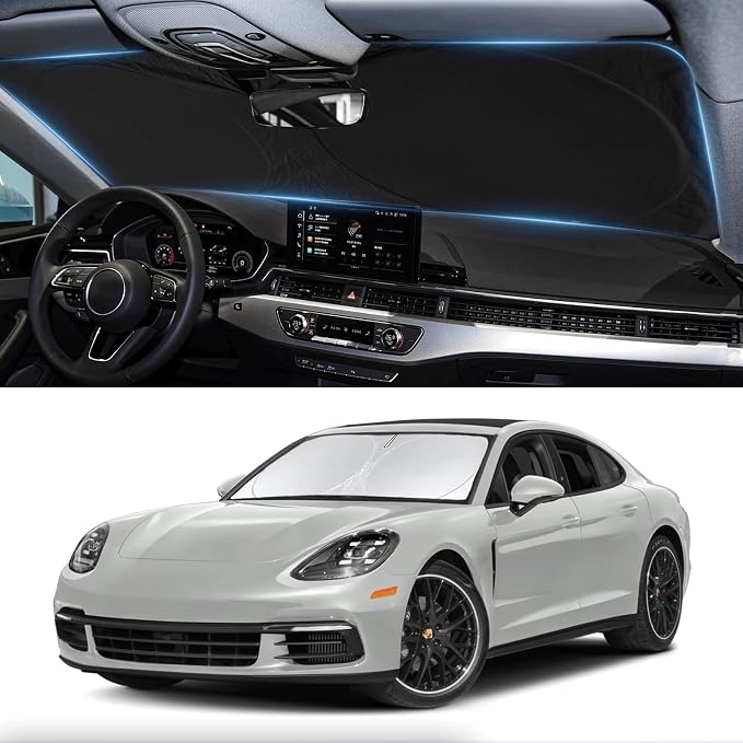 Sunshade for 2017-2023 2024 2025 Porsche Panamera Accessories Front Window Sun by INSAUTO