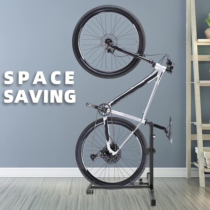 Foozet Bike Stand, Vertical Bike Rack Garage, Space-Saving Rack - Image 7