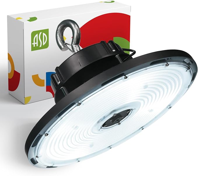 ASD LED High Bay UFO Light Fixture, Commercial Shop Lighting | Dimmable by ASDLightingCorporation