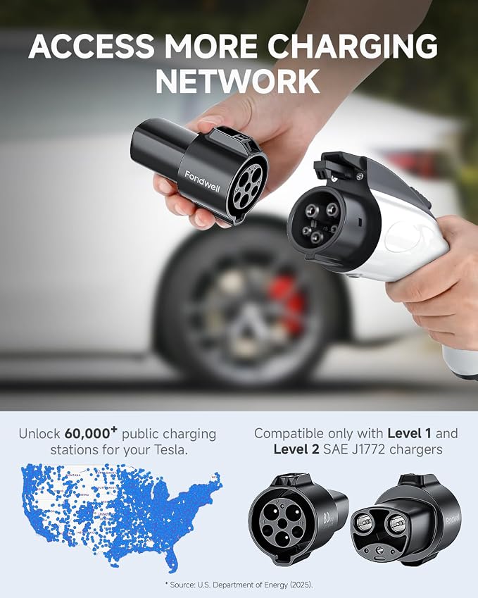 Fondwell J1772 to Tesla Charger Adapter: Compatible - Image 2