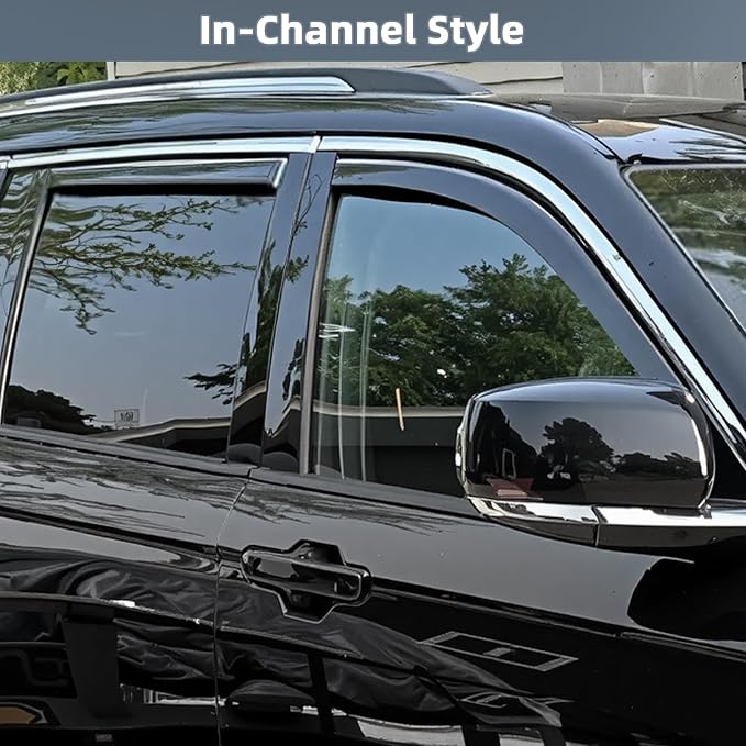 in Channel Rain Guards for 2021 2022 2023 2024 2025 Jeep Grand Cherokee L - Image 3