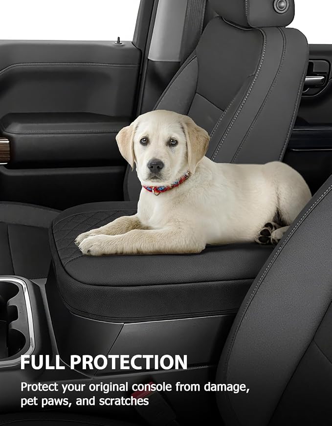 Center Console Cover for Chevy Silverado & GMC Sierra 1500 Accessories 2019-2025 - Image 3