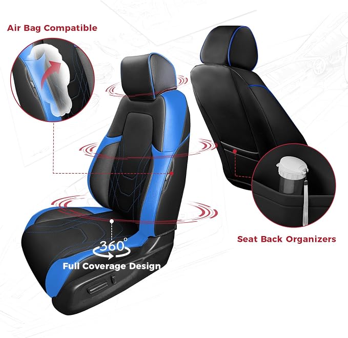 FREESOO CRV Seat Covers Full Set, - Image 3