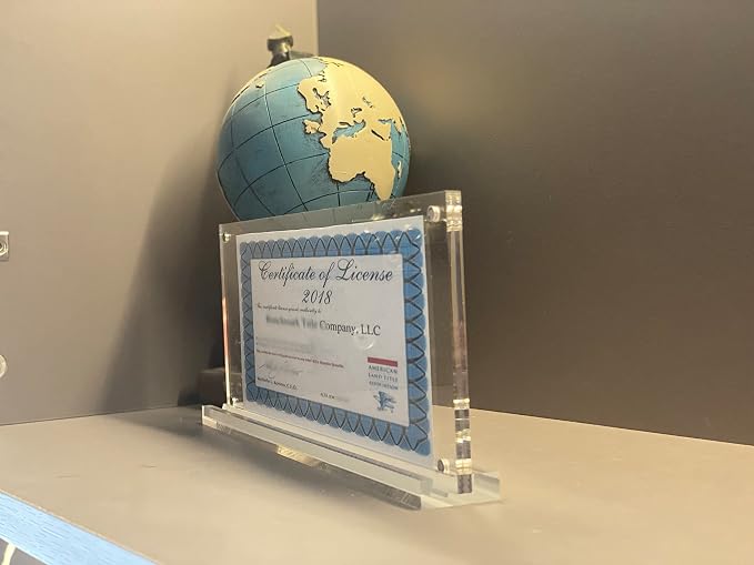 IEEK 2 Pack of Acrylic Business License Frame - Image 6