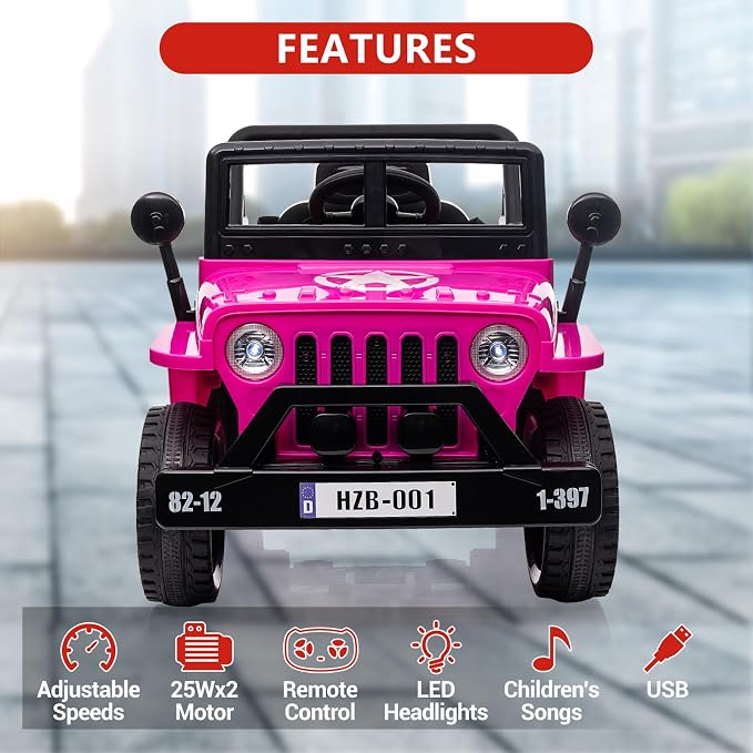 Ride On Car, 12V Electric Car for Kids - Image 5
