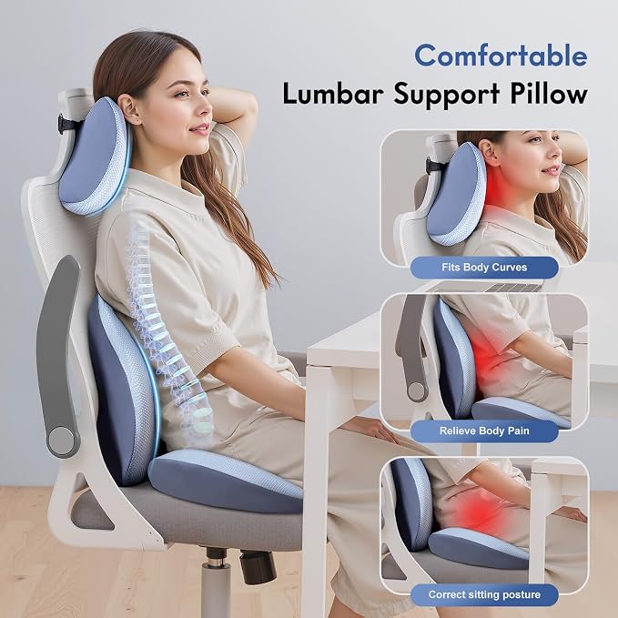 FLORICH Seat Cushion and Lumbar Support Pillow - Image 4