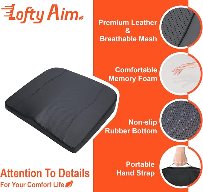 Car Seat Cushion, Comfort Memory Foam Car Cushions - Image 4