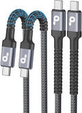 PRAKIE USB C Cable 3FT, USBC Fast Charging Nylon Braided USBC iPhone Charger by PRAKIE