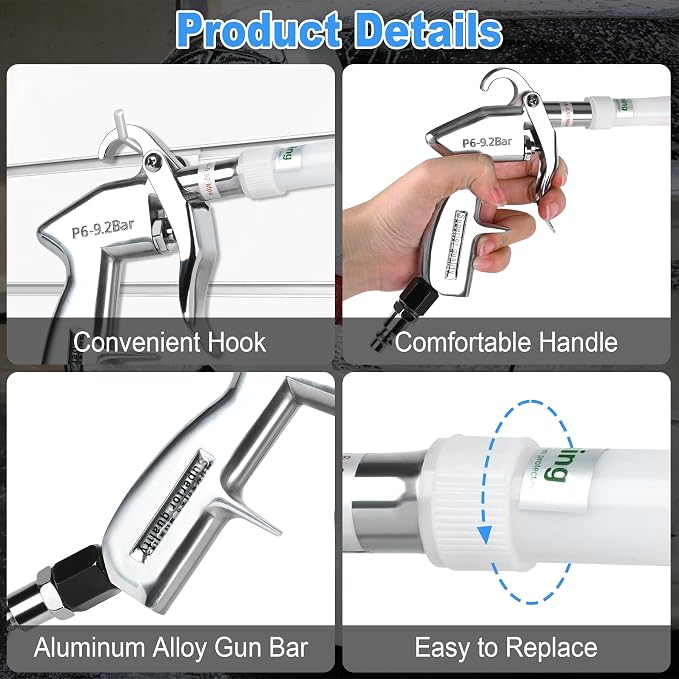 Air Blow Gun Car Detailing Dry Cleaning Air Gun - Image 4