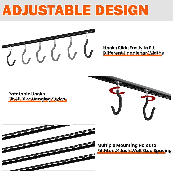 Ultrawall Ceiling Bike Rack for Garage, Indoor Bike Hanger - Image 3