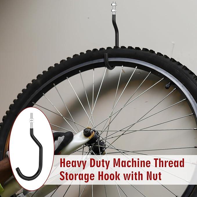 Shimeyao 4 Pcs Machine Thread Bicycle Storage Hook - Image 5