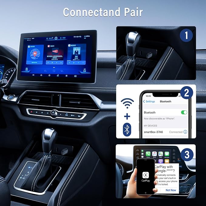 Wireless Carplay Adapter for iPhone, Plug & Play, Mini Size - Image 6