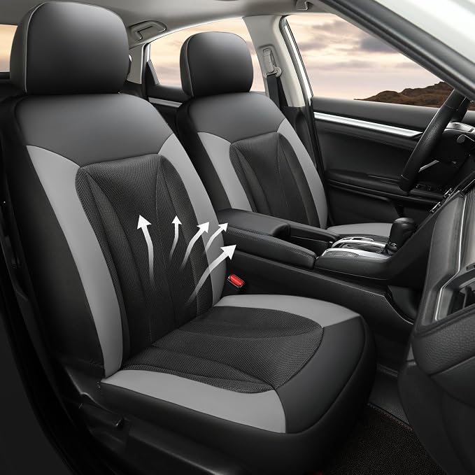 GIANT PANDA Front Seat Cover for Honda, 3D Air Mesh Bucket Car Seat Protectors - Image 2