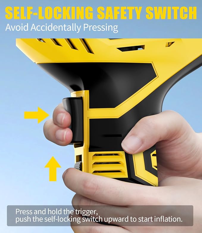 AVID POWER Cordless Tire Inflator Portable Air Compressor, 20V Rechargeable - Image 4