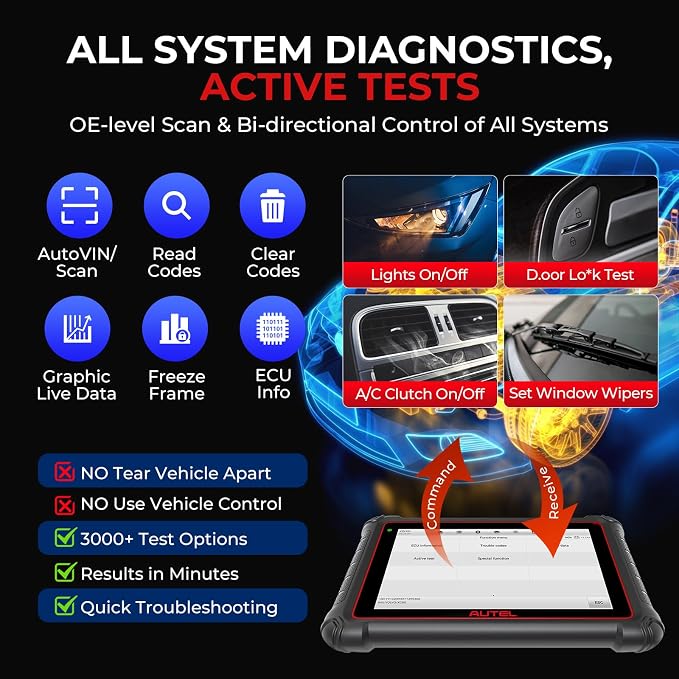 Autel MaxiPRO MP900-BT KIT Scanner: 40+ Service, 3K Bidirectional Tests - Image 6