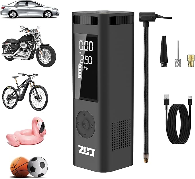Tire Inflator Portable Air Compressor by MLDMNHA