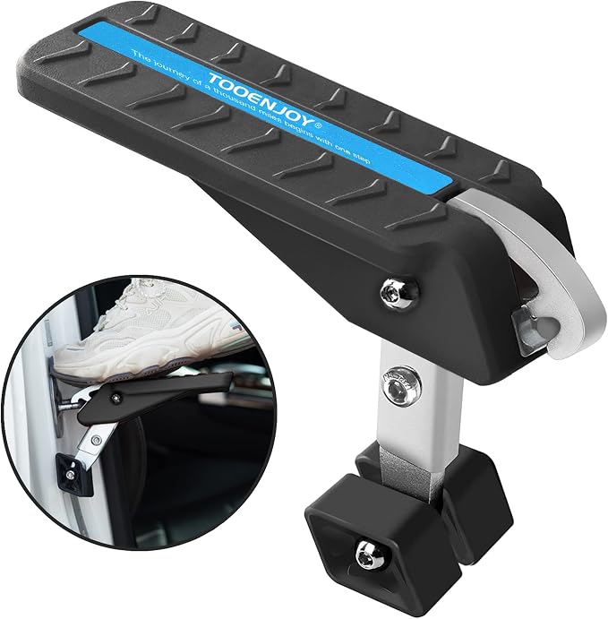 TOOENJOY Adjustable 5 Gear Extra Protection Car Door Latch Step No Assemble by TOOENJOY