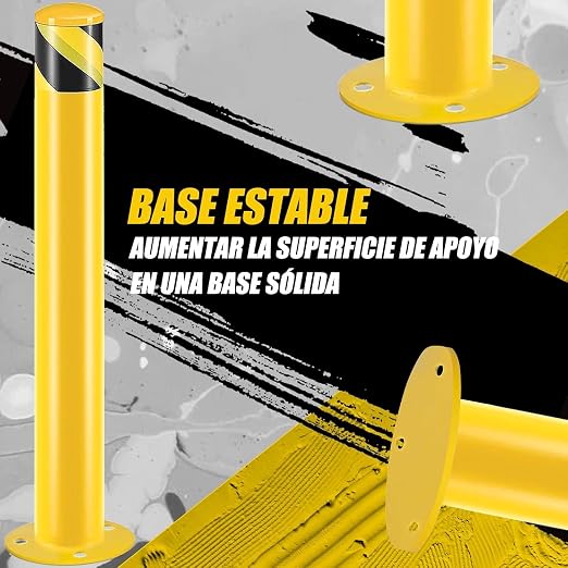 Safety Bollard Post, 3.5" D Parking Bollard, - Image 3