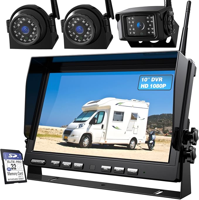 1080P Wireless Backup Camera System by ZEROXCLUB
