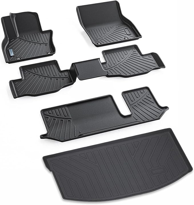 Floor Mats & Cargo Liner for 2024 2025 Mazda CX-90 CX90 PHEV 8 Seats（Not - Image 2