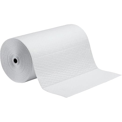 PIG Oil-Only Absorbent Mat Roll | Heavyweight | Absorbs Oil and Fuel | Absorbs by NewPig