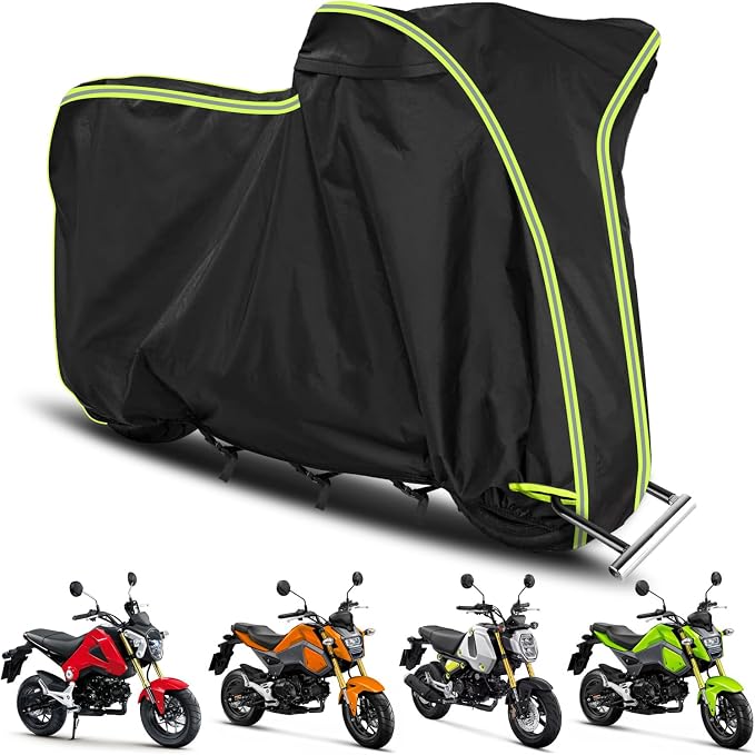 Waterproof Motorcycle Cover for Honda Grom MSX125/Navi/Monkey/2022 Benelli by BIGACOVER