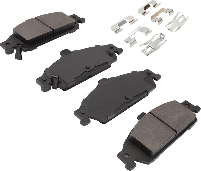 Premium Semi-Metallic Front Brake Pads Compatible - Image 2