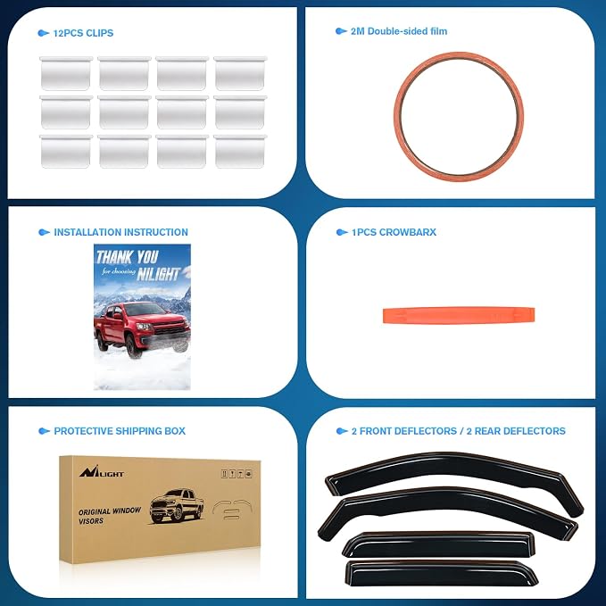 Nilight Window Visor Compatible - Image 6