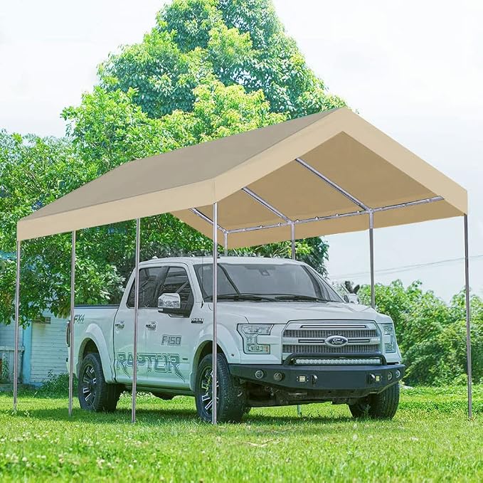 Rutile 12'x20' Carport Canopy ONLY Tent Garage Replacement Top Tarp Car Shelter - Image 7