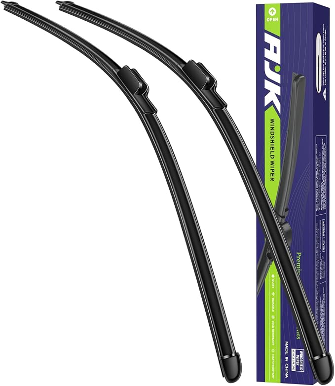 AJK 26 and 17 inch Wiper Blades, Premium All Season 2 Pack Driver Side by AJK
