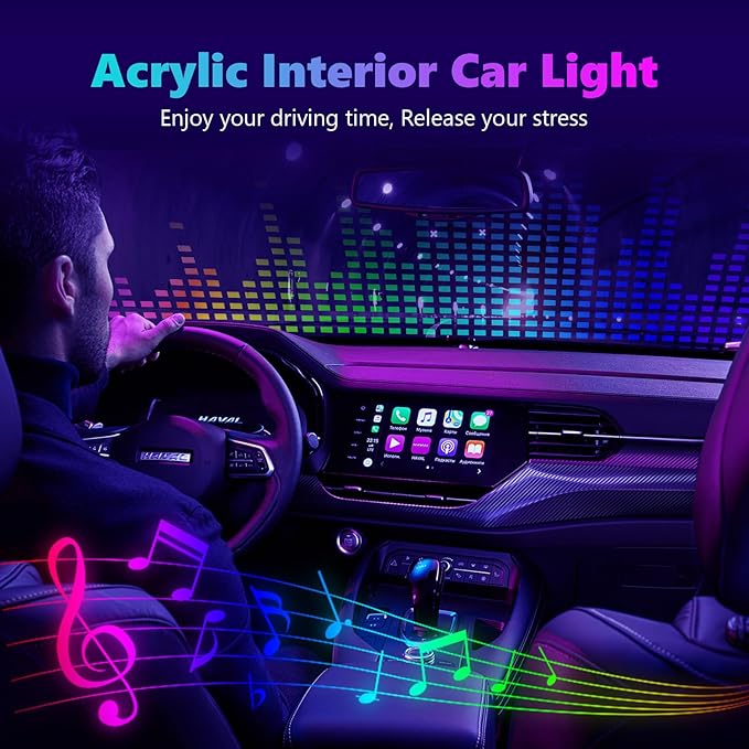Acrylic Interior Car Light, AMKI Car LED Strip Light - Image 8