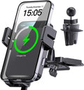MOKPR Wireless Car Charger, Auto-Clamping Car Mount 15W/10W/7.5W Fast Charging by MOKPR
