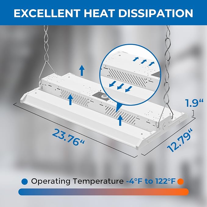CINOTON 2FT 165W/110W/80W LED Shop Light - Image 6