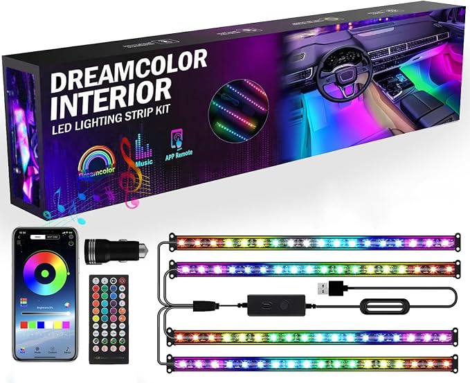 RGB Dream Color Interior Car Strip Lights by EJsSUPERCAR