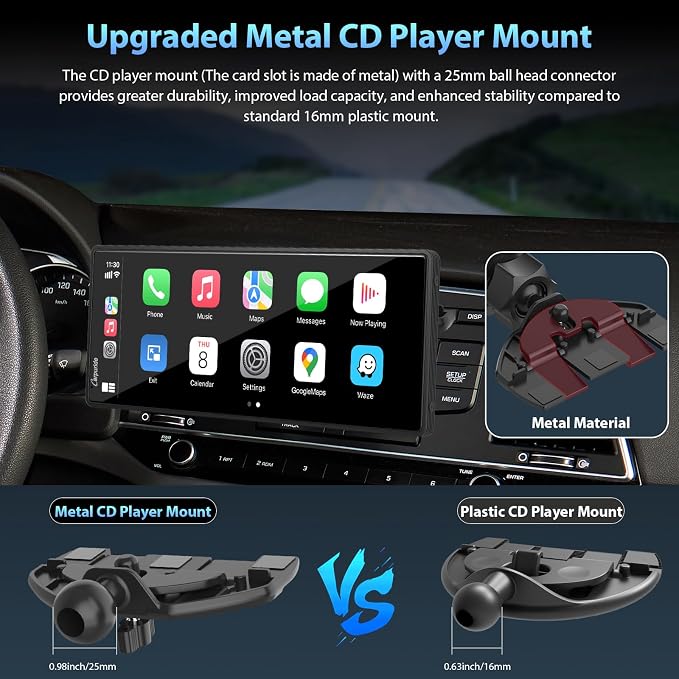 CARPURIDE Wireless CarPlay & Android Auto 4+64GB 8-Core, Online & Offline GPS - Image 4
