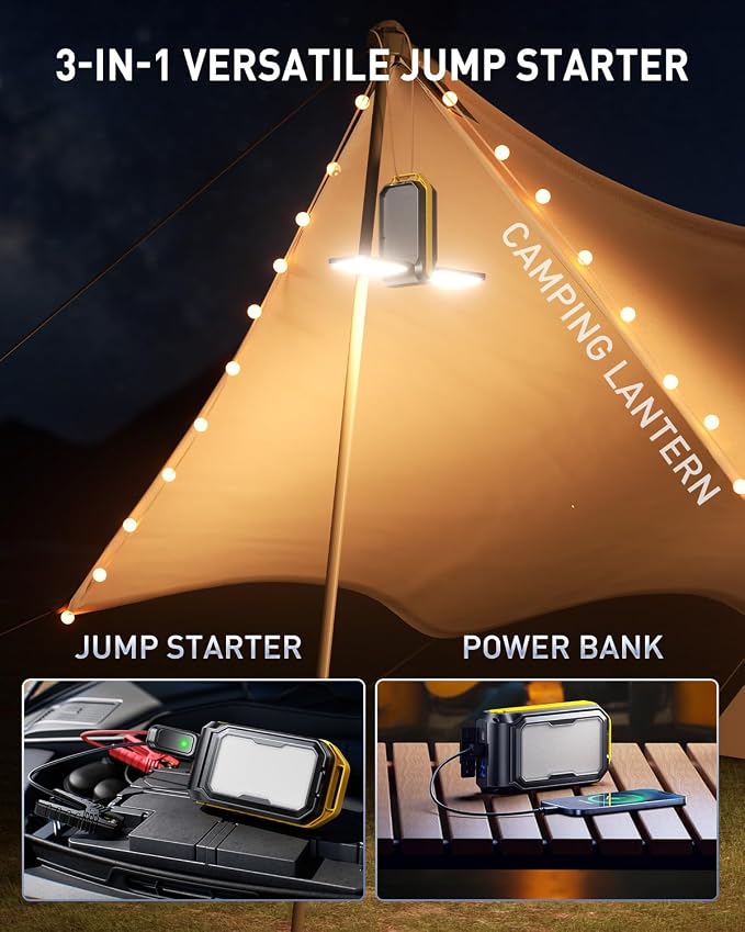 AUXITO Jump Starter: 6000A Car Portable-Battery Jumper Box - Image 2