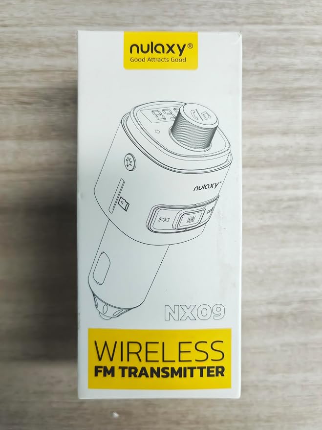 Nulaxy Bluetooth FM Transmitter, QC3.0 Fast Charge Bluetooth Car Adapter - Image 8