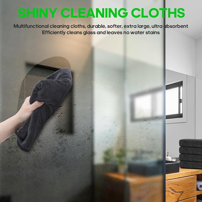 4 Pack Microfiber Towels Extra Large Ultra Absorbent Drying Towel - Image 8