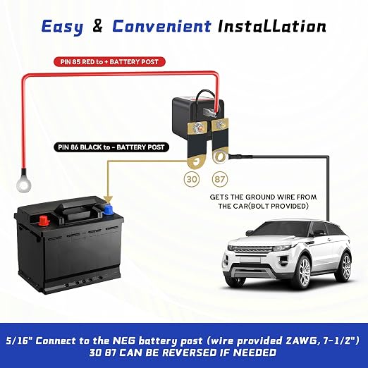 Side Post Remote Battery Disconnect Switch 12V 200A/1000A, Wireless Remote - Image 4