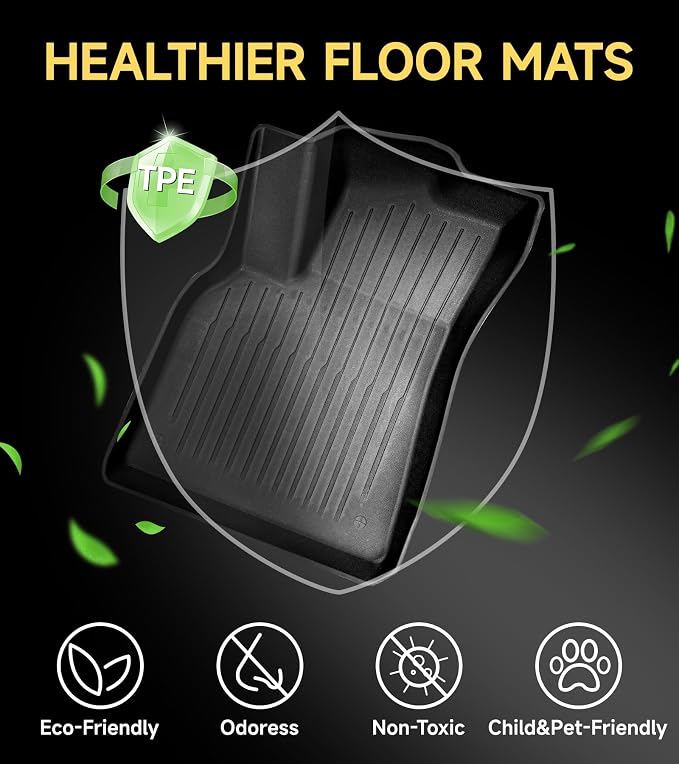 Full Set Floor Mats for New Tesla Model Y 2025 2026 Juniper All Weather Floor - Image 4